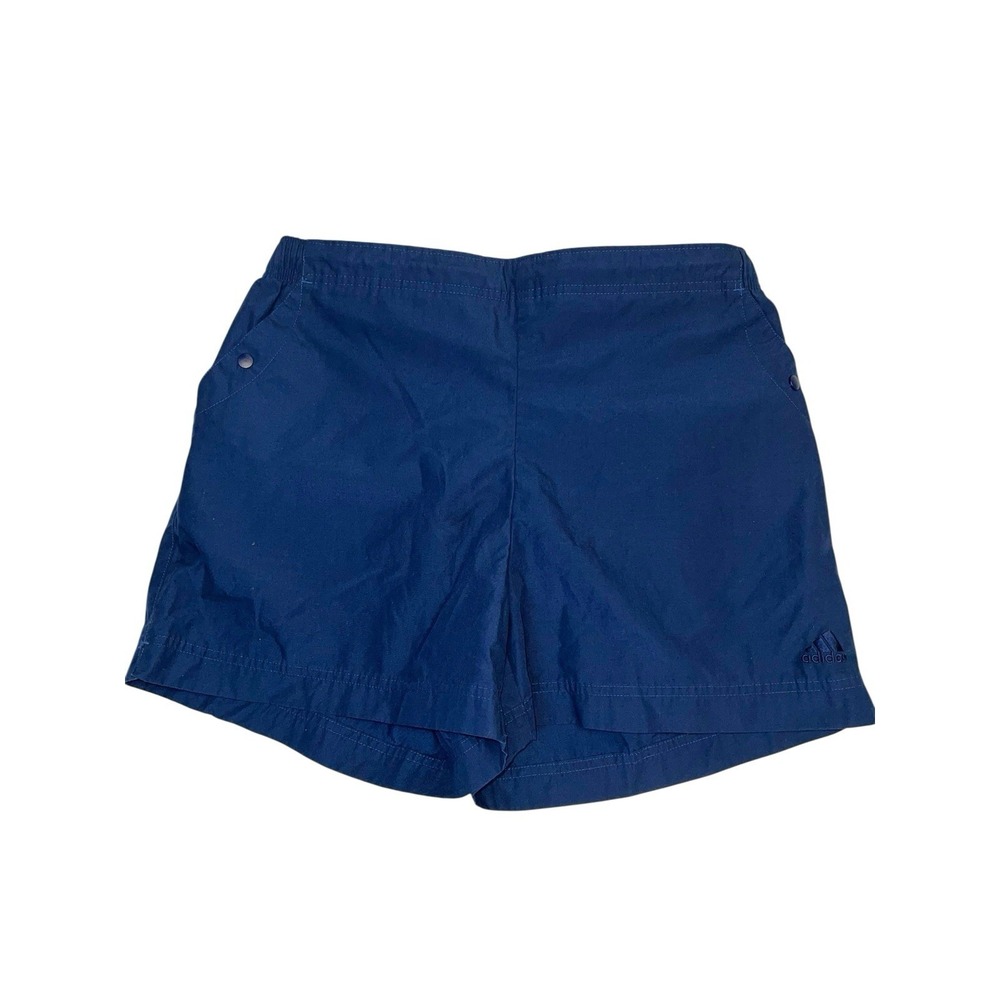 Adidas‎ Shorts Womens Blue Athletic Stretch Pockets Snap Quick Dry Size Medium